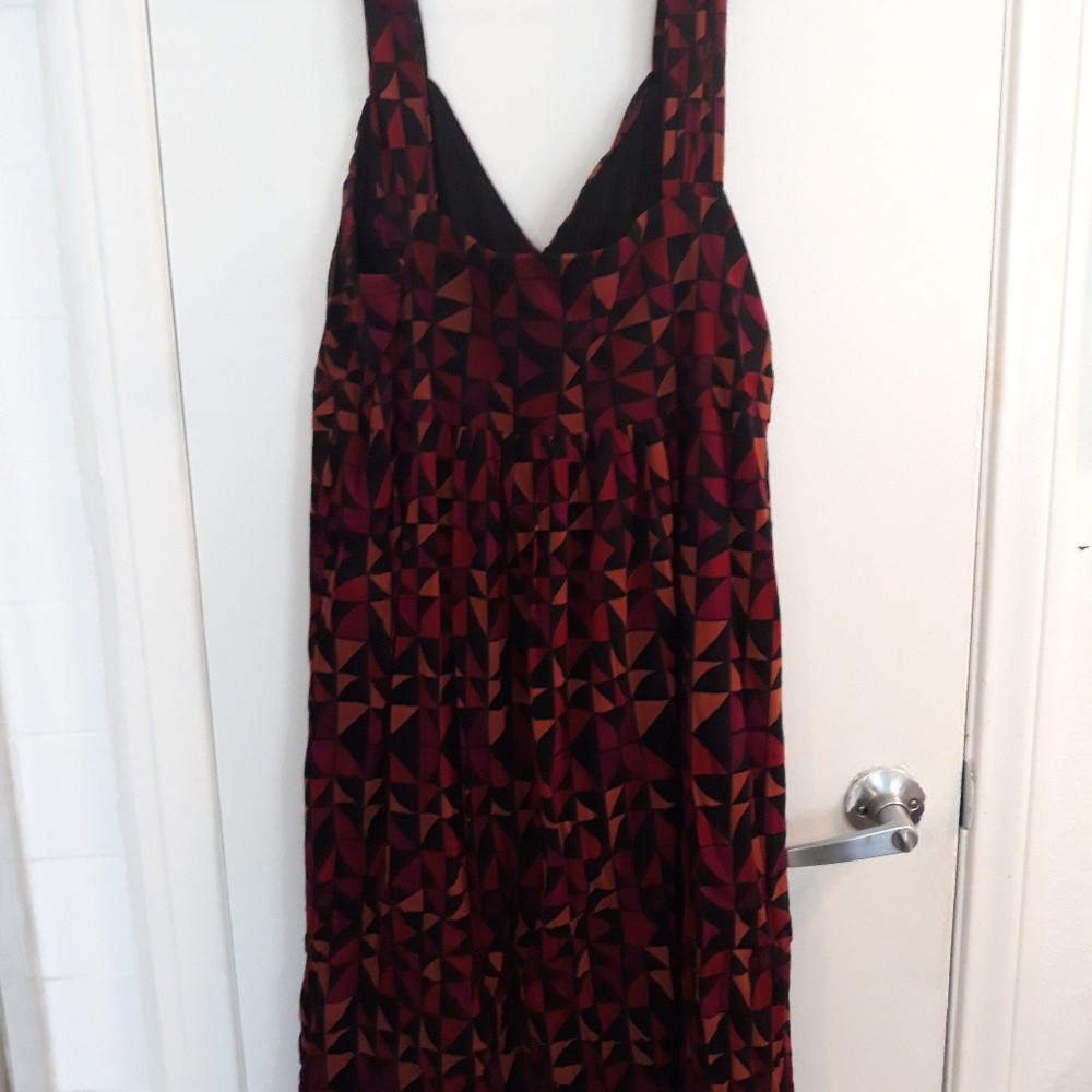 Apt 9 Midi Dress Pink/Orange/Red/Blk Size XL